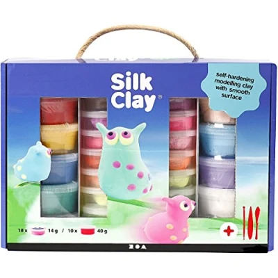 Image de Silk Clay ensemble d&#039;argile 18 x 14 grammes / 10 40 31 pièces