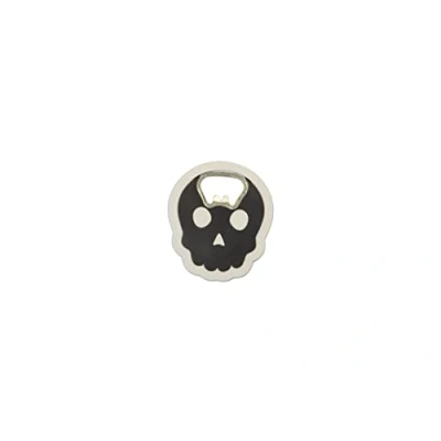 Afbeelding van FISURA Originele doodskop flesopener, zwarte bierflesopener, biergeschenk, van ABS en metaal, 6 x 7 cm