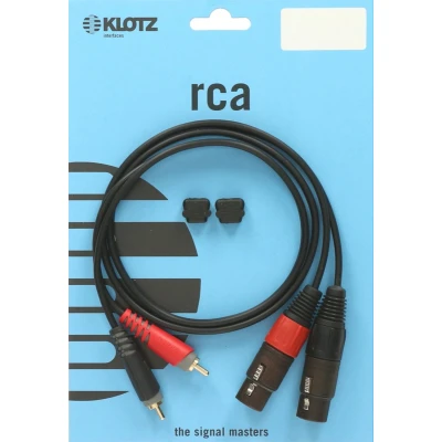 Afbeelding van Klotz Audiokabel XLR voor Cinch, 2m AT CF0200, 2 stuk
