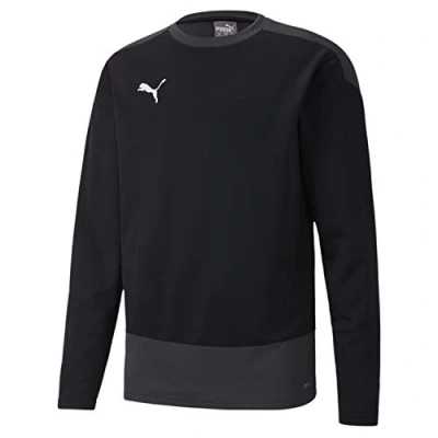 Afbeelding van Puma Teamgoal Training Fleece trui, Heren, Maat: Small, Black/asphalt