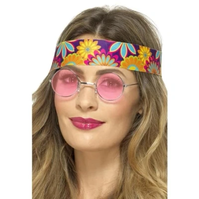 Afbeelding van Smiffys hippiebril, oranje