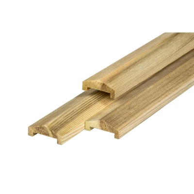 Afbeelding van Afdeklat geïmpregneerd piramide Robuust, 180cm