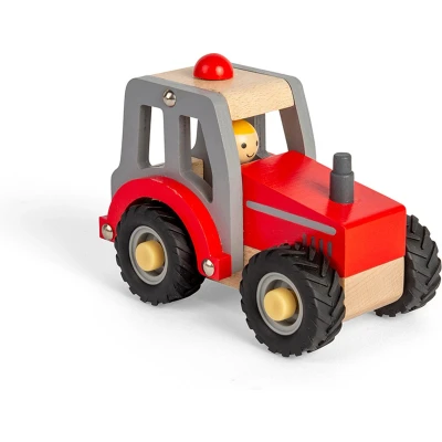 Afbeelding van BigJigs Mini Tractor Red