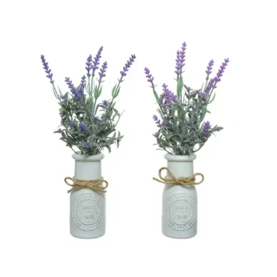 Afbeelding van Decoratieve plant Everlands Bloempot Lavendel (Ø 13 x 32 cm)