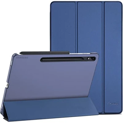 Afbeelding van ProCase beschermhoes voor Galaxy Tab S7 FE 2021 / S8 Plus 2022 2020 12,4 inch hoes, ultralichte + 2022/S7 2021/S7+2020, marineblauw