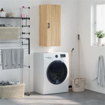 Afbeelding van Hangkast 34,5x34x90 cm sonoma eikenkleurig