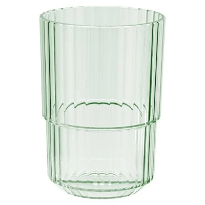 Afbeelding van APS Linea Drinkbeker van hoogwaardig Tritangglas kunststof, 0,4 l, BPA vrij, stapelbaar, onbreekbaar, herbruikbaar en vaatwasmachinebestendig, 400 ml, lichtgroen