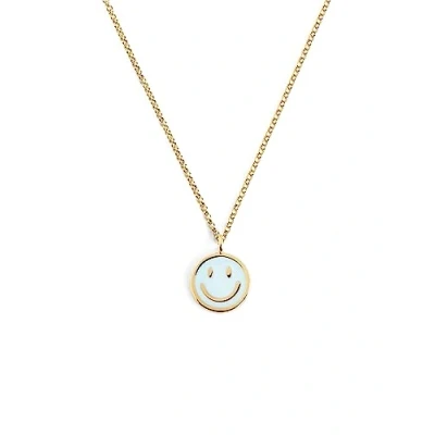 Afbeelding van Singularu Smiley SKY Enamel Ketting, Dames, Maat: One Size, Oro