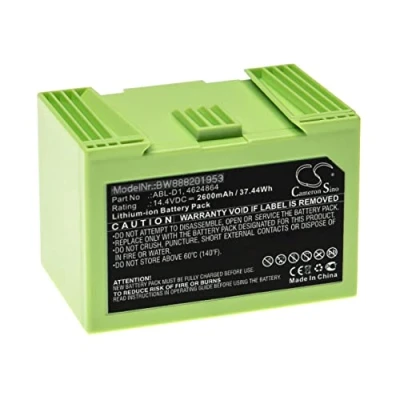 Afbeelding van vhbw Batterij compatibel met iRobot Roomba 5150, 7150, E5, e5150, e515020, e5152 stofzuiger, huishoudelijke robot (2600 mAh, 14,4 V, Li ION)