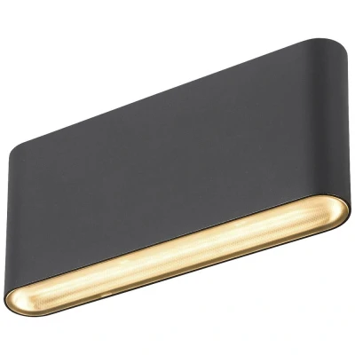 Afbeelding van SLV OVAL 18 black 1007144 LED wandlamp 9.3 W Zwart