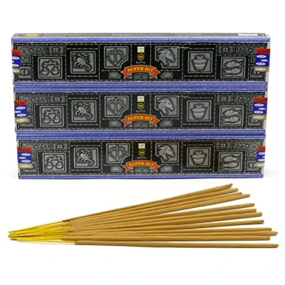 Afbeelding van Satya Nag Champa Wierookstokjes Super Hit, 3 Stuk