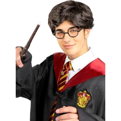 Afbeelding van FUNIDELIA Harry Potter pruik voor mannen Bruin