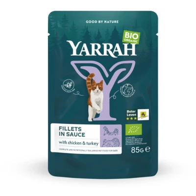 Afbeelding van Yarrah Cat Biologische Filets Met Kalkoen In Saus 14X85 GR
