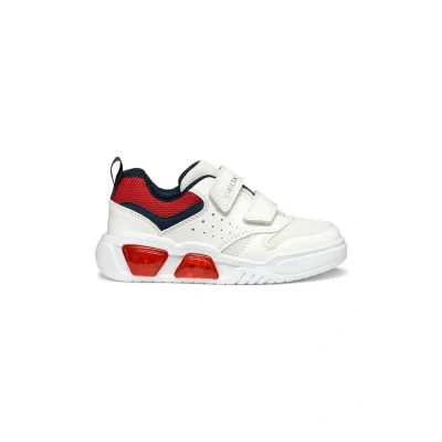 Afbeelding van Geox Babyschoenen voor kinderen, Maat: 28, White red Kunststof/ textiel