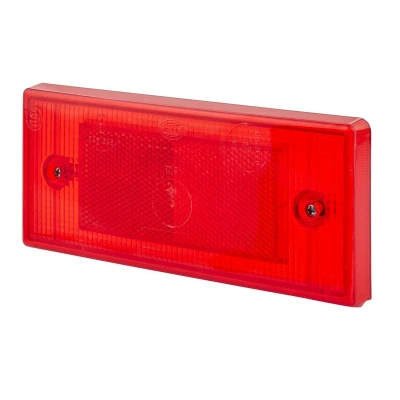 Afbeelding van Reflector 196x88mm rood rubber rand 8RA 003 734 101