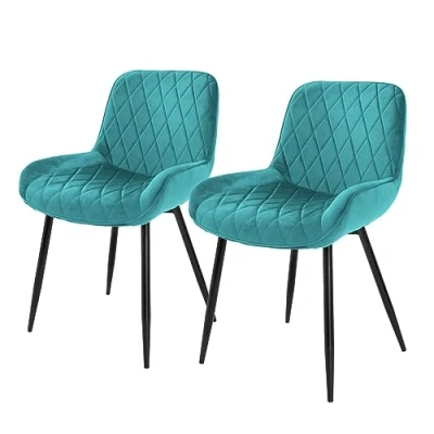 Afbeelding van Set van 2 eetkamerstoelen Amino velvet ML Design