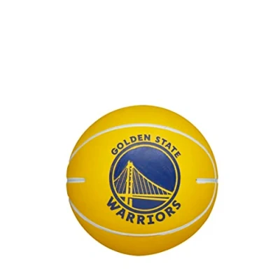 Afbeelding van Wilson NBA Dribbler Golden State Warriors Mini Ball WTB1100PDQGOL, Unisex, Geel, basketbal, maat: One size
