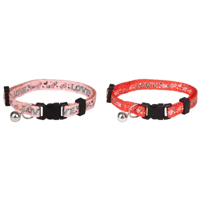 Afbeelding van Flamingo Kattenhalsband Selena 20 34 cm Assorti Multi Color