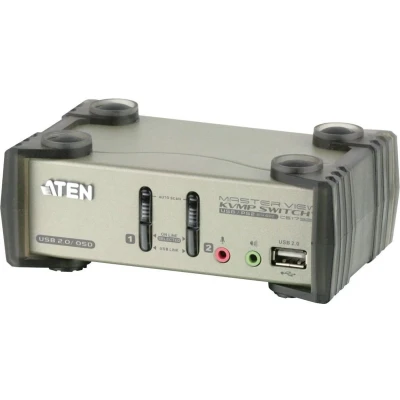 Afbeelding van Aten 2 Poorts KVM Switch Zwart/Zilver