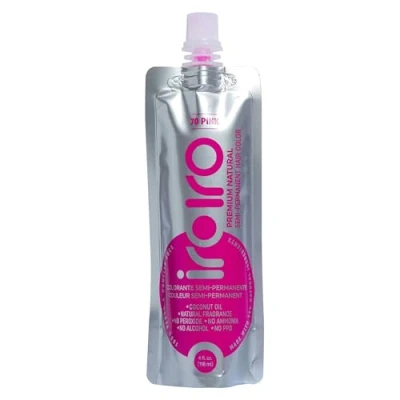 Afbeelding van IROIRO Haarverf, semi permanent, natuurlijk haar, 70 roze (Iro), 12 cl