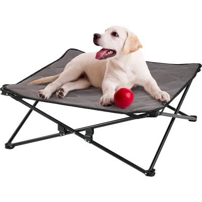 Afbeelding van Verhoogd hondenbed, huisdierbed, ademend mesh en suède mat antislip voeten voor reizen, tuin, outdoor, indoor, (XL)
