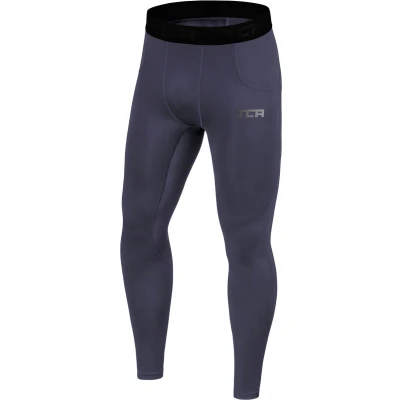 Afbeelding van TCA SuperThermal heren en jongens leggings sport hardlopen compressiepanty, grafiet (grijs)