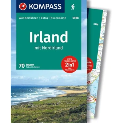 Afbeelding van KOMPASS Wanderführer 5988 Irland mit Nordirland Wandelgids