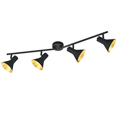 Afbeelding van REALITY Lighting NINA Plafond spot 4 lichtpunten Zwart/Gold