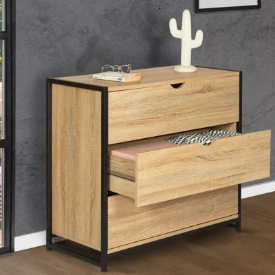 Image de Commode 3 tiroirs DETROIT design industriel