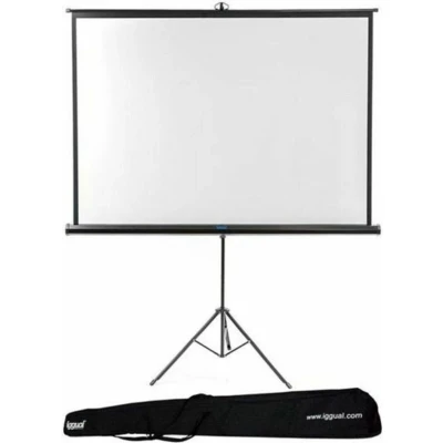 Afbeelding van Wall screen with Tripod + Bag iggual Pantalla Mural 200x200cm con Trípode (200 x 200 cm)