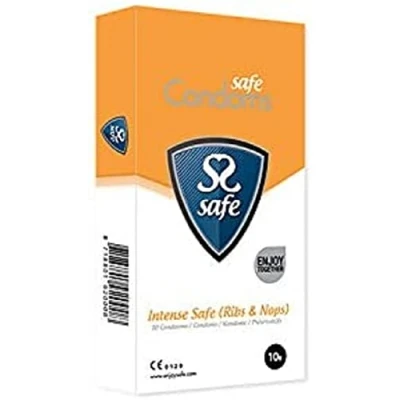 Afbeelding van SAFE Condooms Ribbels &amp; Noppen 5 Stuks