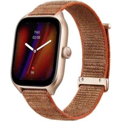 Afbeelding van Amazfit GTS 4 Smartwatch 150 sportmodi AMOLED display Herfst Bruin