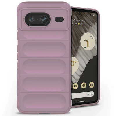 Afbeelding van iMoshion Hoesje Geschikt voor Google Pixel 8 Siliconen EasyGrip Backcover Paars