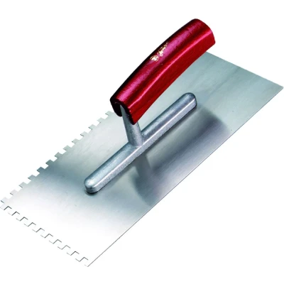 Afbeelding van Plakspaan Melkmeisje 2 zijden getand 280x130x8 mm