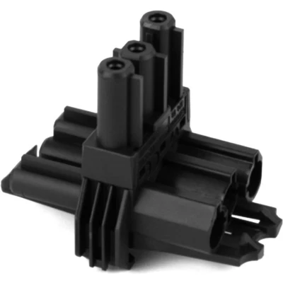 Afbeelding van Plenty installatiestekker splitter Prolink 1 &gt; 2 / zwart
