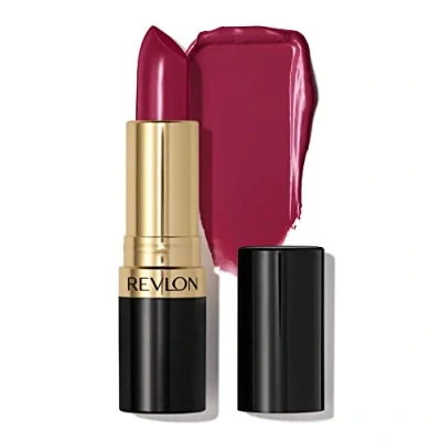 Image de REVLON Rouge à lèvres Super Lustrous, Formule crémeuse pour des douces et pulpeuses, Sensation d&#039;hydratation, 046 Bombshell Red, 4,2g