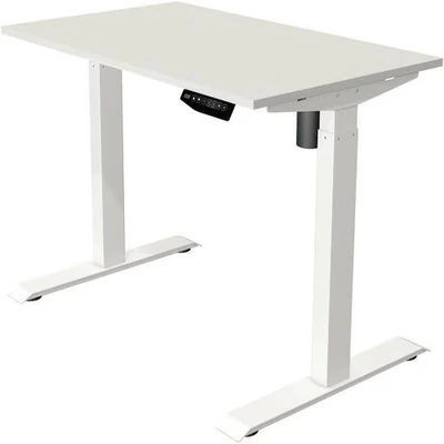 Afbeelding van Kerkmann Zit sta bureau Move 1 100x60cm naturel witte poten elektrisch