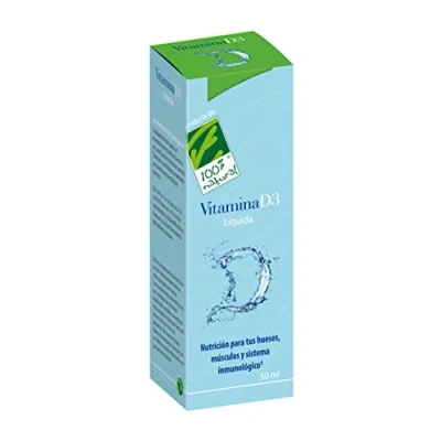 Afbeelding van 100% natuurlijk 100 Natura Vitamina D3 Liquida 50ml