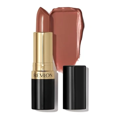 Image de REVLON Rouge à lèvres Super Lustrous, Formule crémeuse pour des douces et pulpeuses, Sensation d&#039;hydratation, 803 Whiskey Business, 4,2g