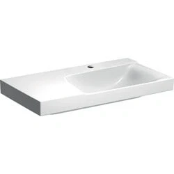 Afbeelding van Geberit Xeno2 meubelwastafel bak rechts wit KeraTect (90 x 48 cm) 1