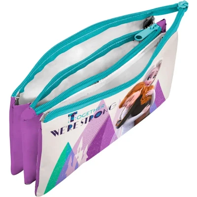 Afbeelding van Disney Frozen 3 Vaks Etui School Tekenetui
