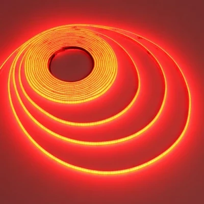Afbeelding van TOPAI 24 V COB ledstrip, rood, 5 mm, ultradun, m, hoge helderheid, 400 leds/m, CRI 90+, ledstrips, zelfklevend, flexibel, dimbaar, op maat te snijden (alleen led)