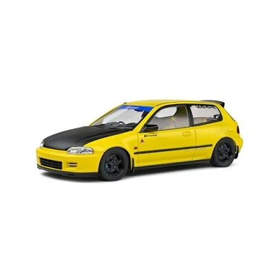 Afbeelding van SOLIDO 1:18 Honda Civic (EG6) Spoon versie geel 1991