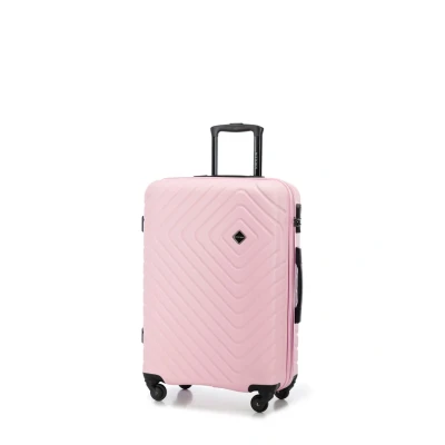 Afbeelding van Wittchen Medium Suitcase FROM ABS Trolley, Dames, Maat: One Size, Light pink