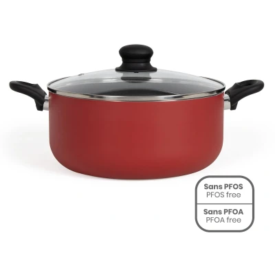 Afbeelding van Livoo Steelpan 28 cm, Pan + steelpan, Rood