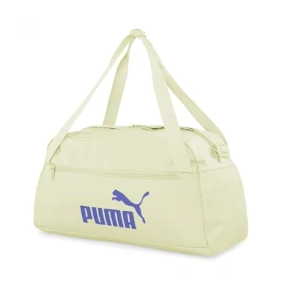 Afbeelding van PUMA Phase Sports Bag 078033 Sporttas Creamy Vanilla Blue, één maat