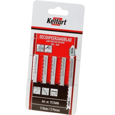 Afbeelding van Kelfort Decoupeerzaagblad hout KT101B blister van 5 zaagjes