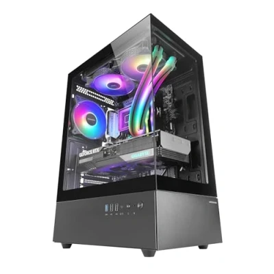 Afbeelding van Mars Gaming MC XO Semitorre ATX Doble Crystal Templado Ventilador Frgb 120 mm Cámara