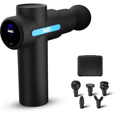 Afbeelding van Sanbo Massage Gun Mini Gen 2 Sport en Relax Apparaat Pistool Professioneel Zwart Vaderdag Cadeau