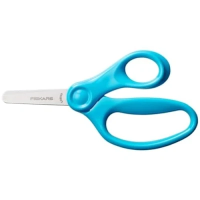 Afbeelding van Fiskars Schaar voor kinderen, vanaf 6 jaar, lengte: 13 cm, rechts en linkshandigen, metalen lemmet/kunststof handgrepen, turquoise, 1064072